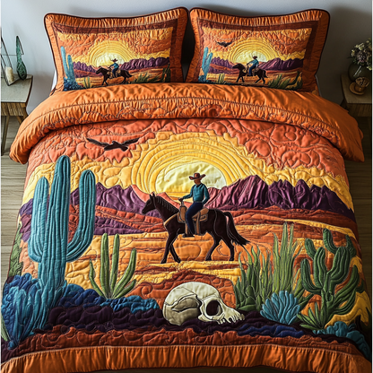 Cowboy Dream 3-Piece Quilted Bedding Set NCU0DK7186