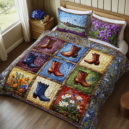 Cowboy Essence 3-Piece Quilted Bedding Set NCU0DK6835