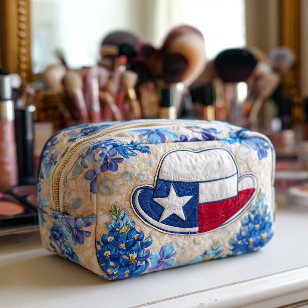 Cowboy Hat Quilted Makeup Bag NCU0NT10302