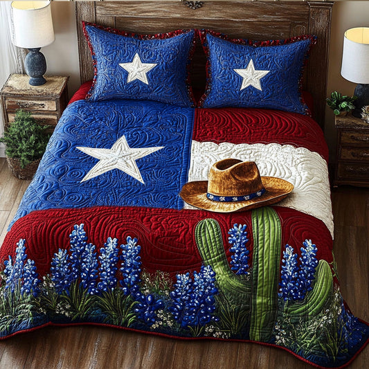 Cowboy Legacy 3-Piece Quilted Bedding Set NCU0NT5679
