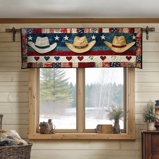 Cowboy Salute Quilted Valance NCU0NT7360