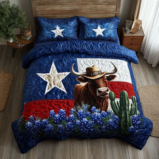 Cowboy Soul 3-Piece Quilted Bedding Set NCU0NT5865