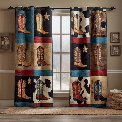 Cowboy Spirit Icons Quilted Curtains NCU0XD2140