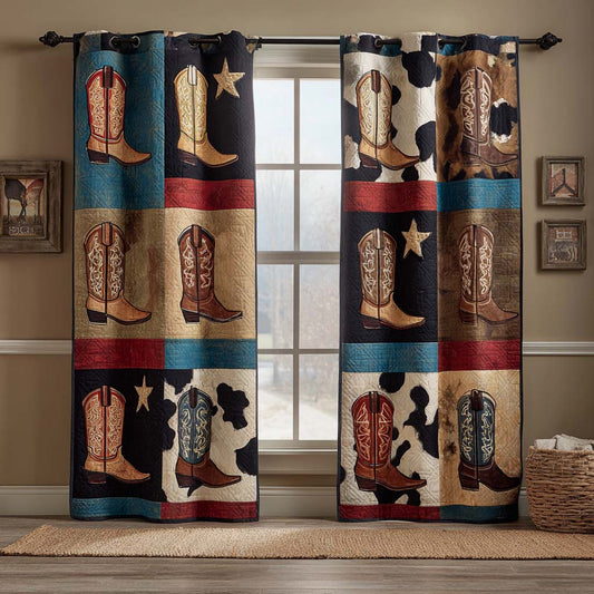 Cowboy Spirit Icons Quilted Curtains NCU0XD2140