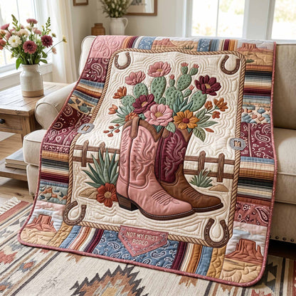 Cowgirl Bloom Quilted Blanket NCU0XD2888