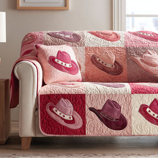 Cowgirl Spirit Quilted Sofa Cover NCU0TV1409