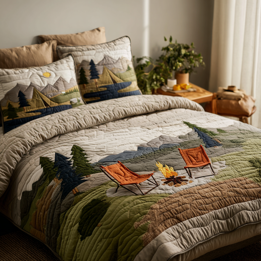 Cozy Camp 3-Piece Quilted Bedding Set NCU0DV9685