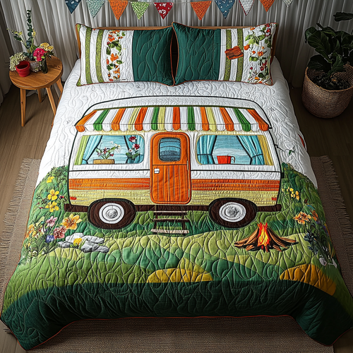 CozyCamp 3-Piece Quilted Bedding Set NCU0DK6105