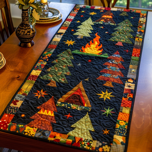 Cozy Campsite Quilted Table Runner NCU0PT123