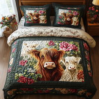 Cozy Cow Quilted Bedding Set NCU0DV3226