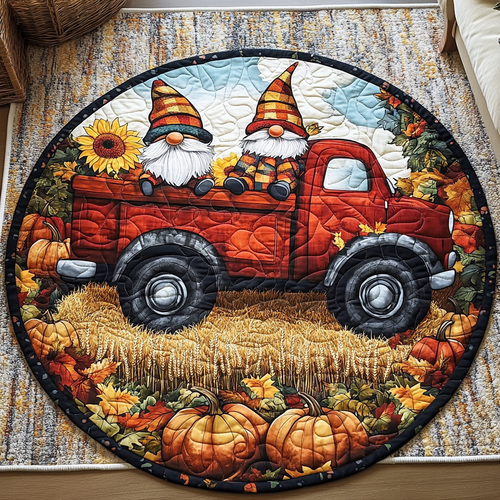 Cozy Autumn Quilted Round Mat NCU0TL1403