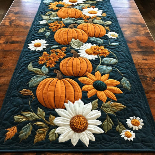 Cozy Autumn Trail Quilted Table Runner NCU0NT8395