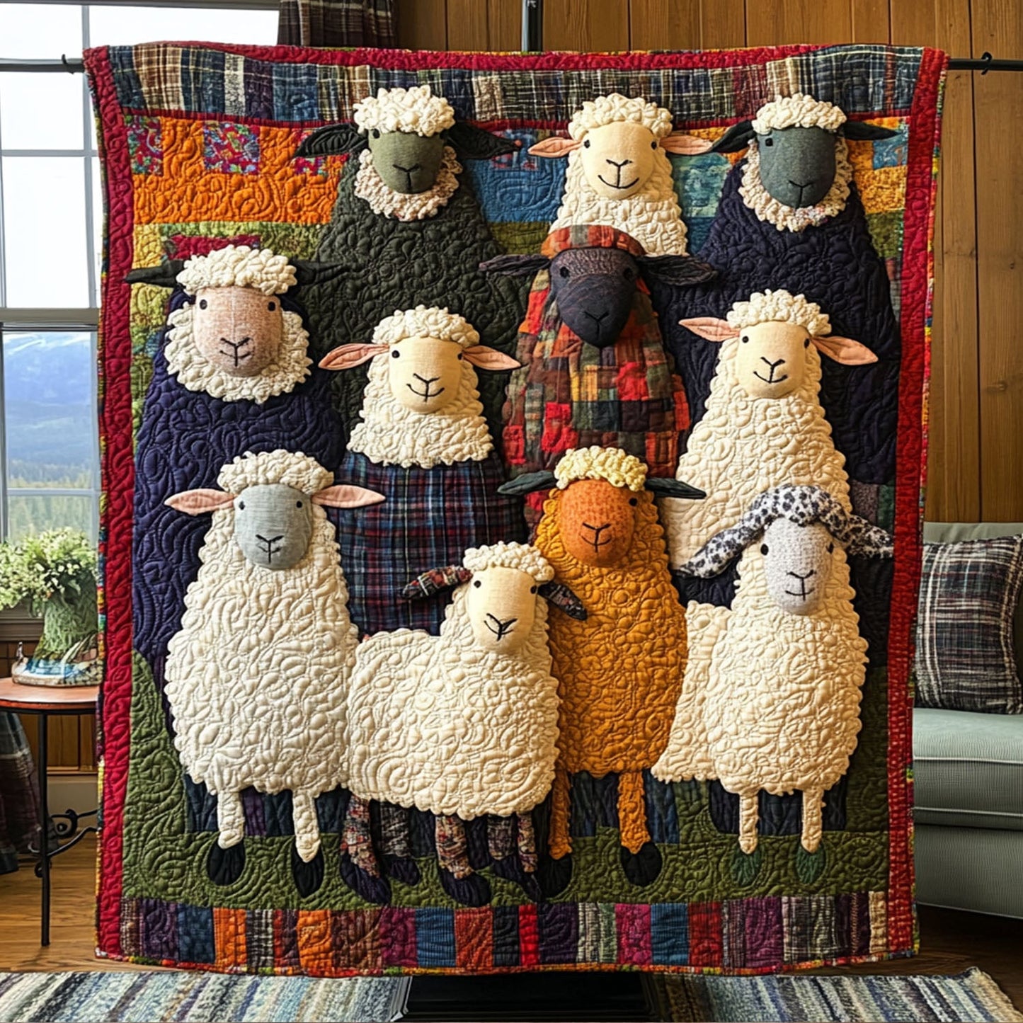 Cozy Barnyard Quilted Blanket NCU0PT4270