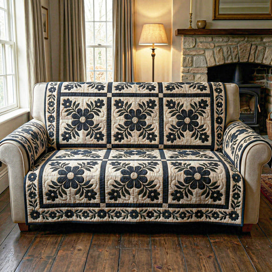 Cozy Botanica Quilted Sofa Cover NCU0TD2404