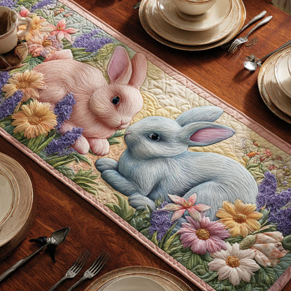 Cozy Bunny Quilted Table Runner NCU0TD2318