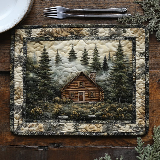 Cozy Cabin Charm Quilted Place Mat NCU0DV3097