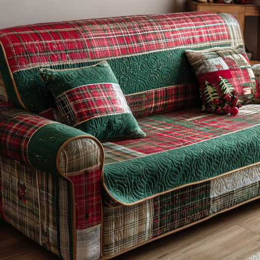 Cozy Cabin Eve Quilted Sofa Cover NCU0PT9767