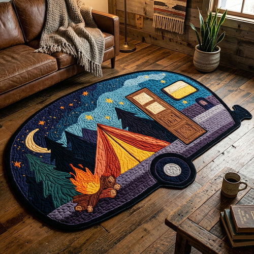 Cozy Camper Escape Custom Shape Area Rug NCU0NT12603