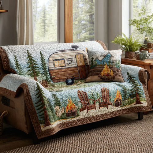 Cozy Camper Quilted Sofa Cover NCU0TV1397