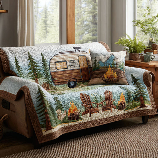 Cozy Camper Quilted Sofa Cover NCU0TV1397