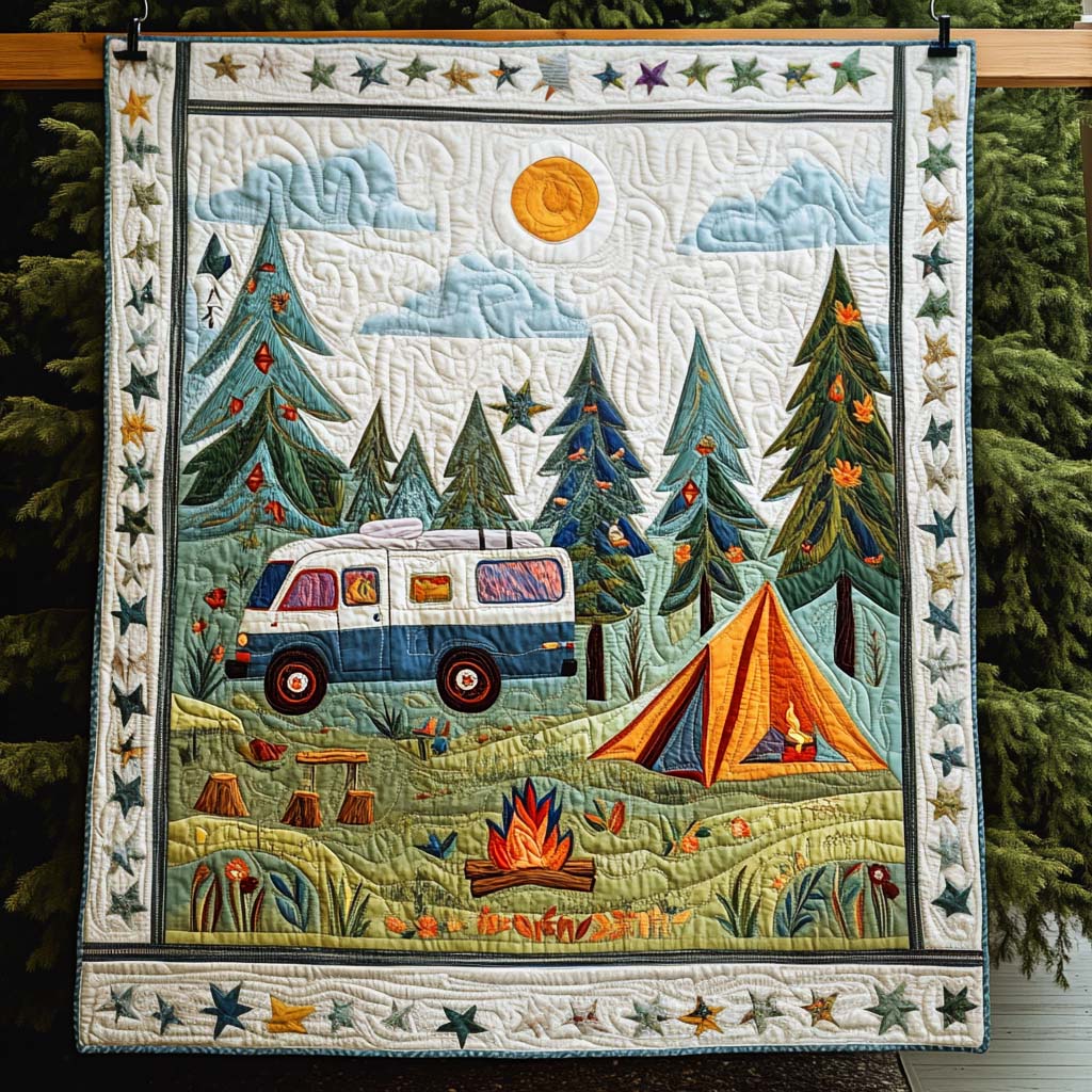 Cozy Campout Quilted Blanket NCU0NT266