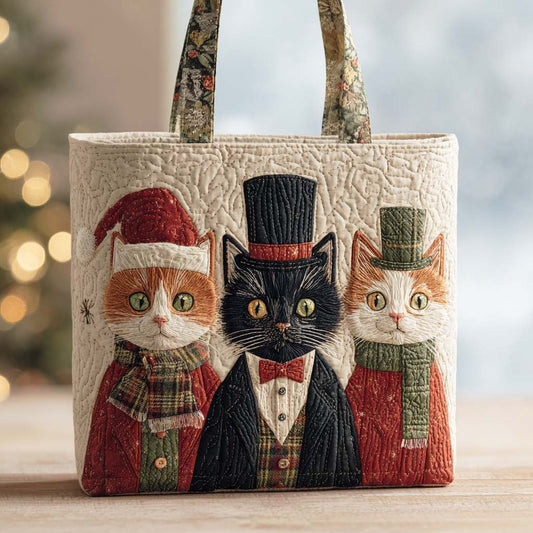 Cozy Cat Quilted Tote Bag NCU0TD252