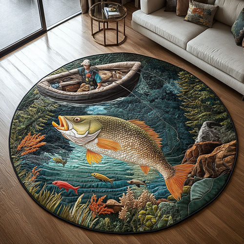 Cozy Catch Quilted Round Mat NCU0PT6933