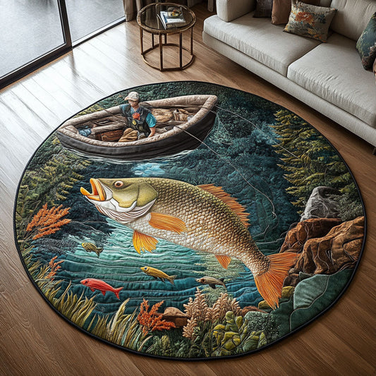 Cozy Catch Quilted Round Mat NCU0PT6933
