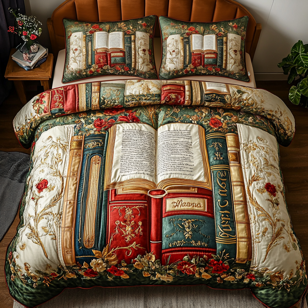 Cozy Chapters 3-Piece Quilted Bedding Set NCU0VH3503