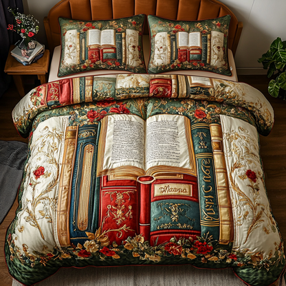 Cozy Chapters 3-Piece Quilted Bedding Set NCU0VH3503