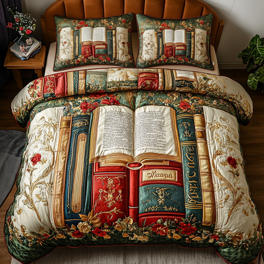 Cozy Chapters 3-Piece Quilted Bedding Set NCU0VH3503
