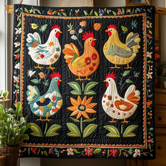 Cozy Cluck Quilted Blanket NCU0PT5358