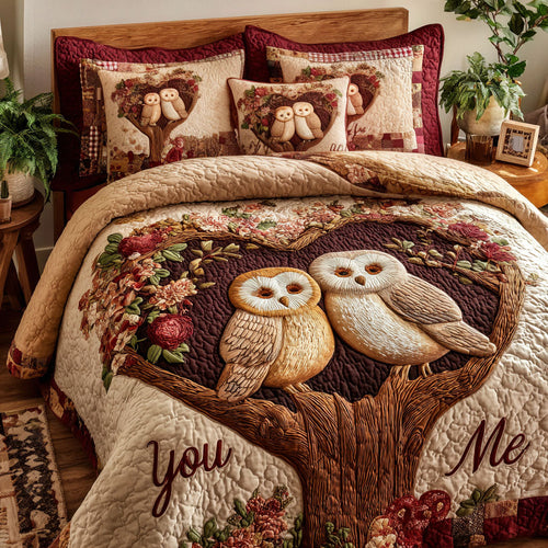 Cozy Companions 3-Piece Quilted Bedding Set NCU0NT11758
