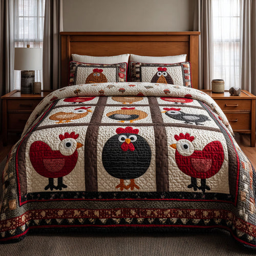 Cozy Coop 3-Piece Quilted Bedding Set NCU0DK12034