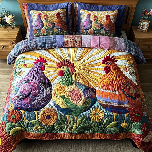 Cozy Coop 3-Piece Quilted Bedding Set NCU0VH2811