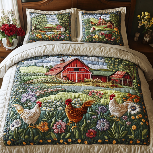 Cozy Coop 3-Piece Quilted Bedding Set NCU0VH3964