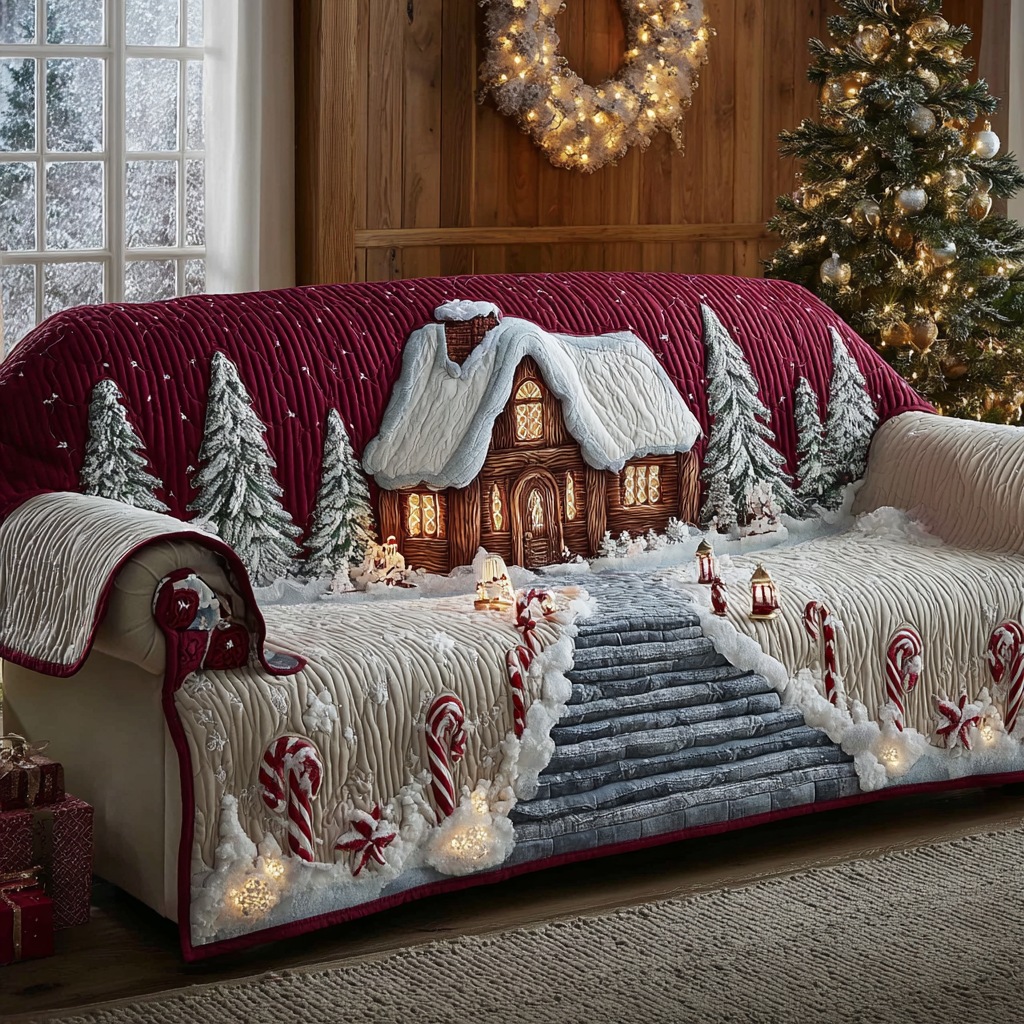 Cozy Cottage Quilted Sofa Cover NCU0DK11478