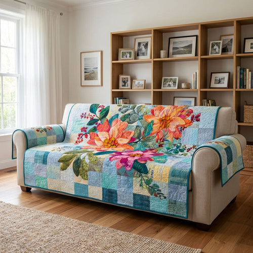 Cozy Cottage Quilted Sofa Cover NCU0DK12120