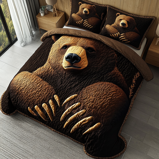 Cozy Cub 3-Piece Quilted Bedding Set NCU0DK5804