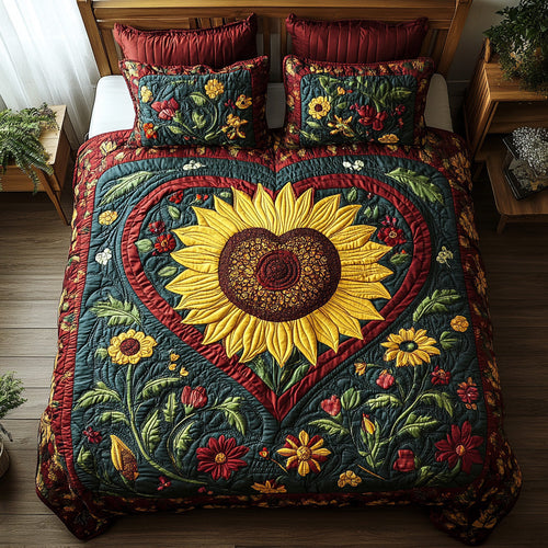 Cozy Devotion 3-Piece Quilted Bedding Set NCU0TD2059