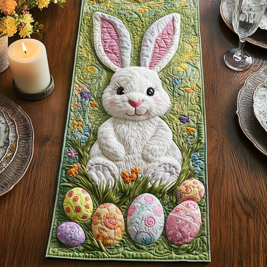 Cozy Easter Quilted Table Runner NCU0VH3511