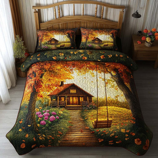 Cozy Escape 3-Piece Quilted Bedding Set NCU0NT8976