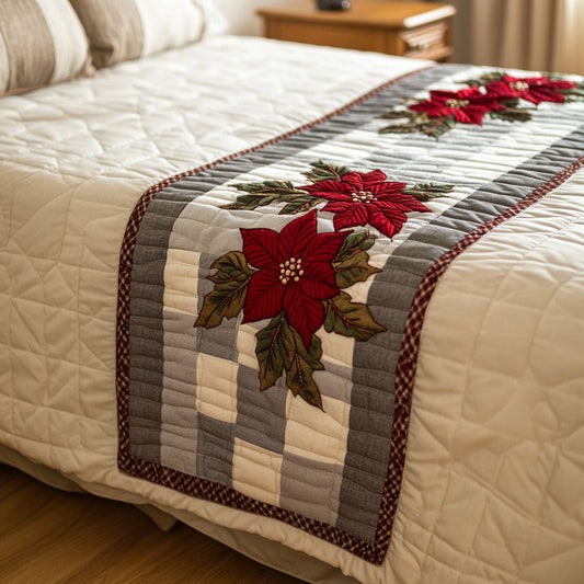Cozy Evergreen Quilted Bed Runner NCU0PT8859