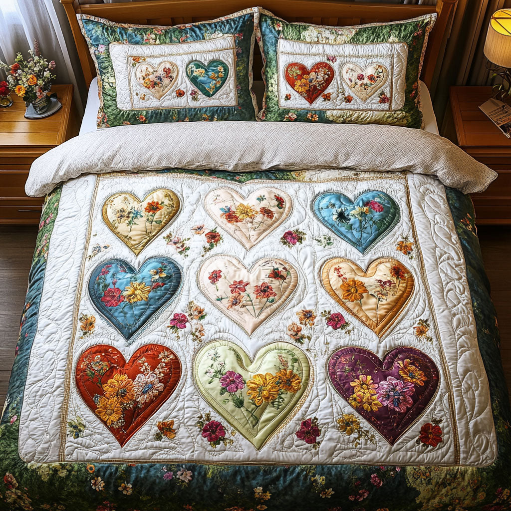 Cozy Feeling 3-Piece Quilted Bedding Set NCU0DK11844