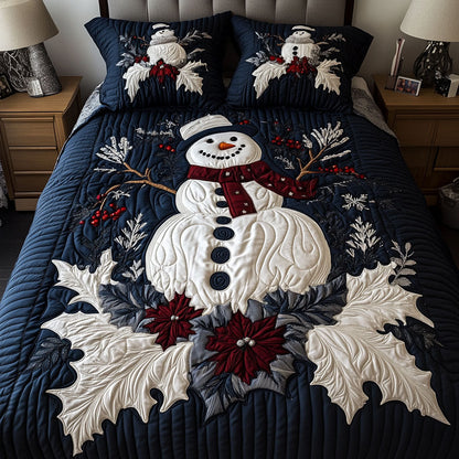 Cozy Frost Charm 3-Piece Quilted Bedding Set NCU0PT2515