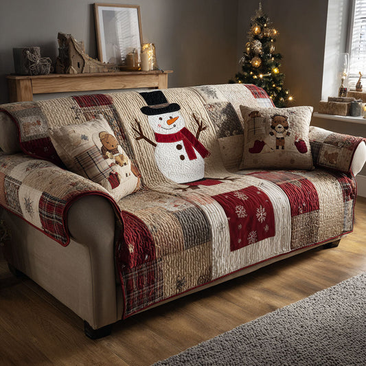 Cozy Frost Quilted Sofa Cover NCU0TV827