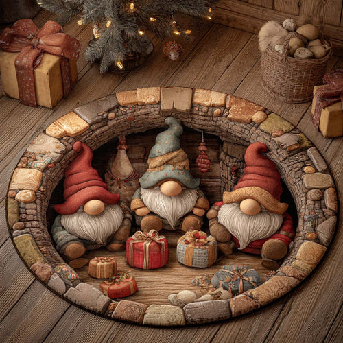 Cozy Gift Gnome Nest Round Carpet NCU0XD2032