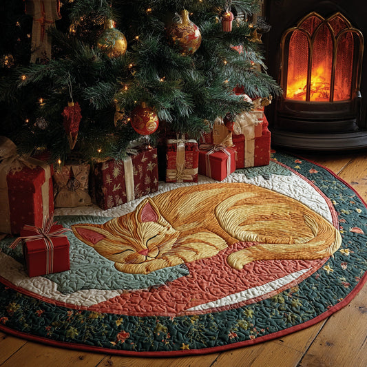 Cozy Glow Christmas Quilted Tree Skirt NCU0VL2979