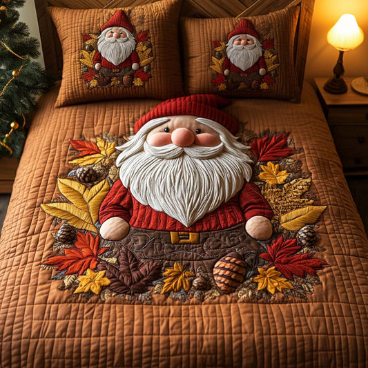 Cozy Gnome 3-Piece Quilted Bedding Set NCU0DV7190