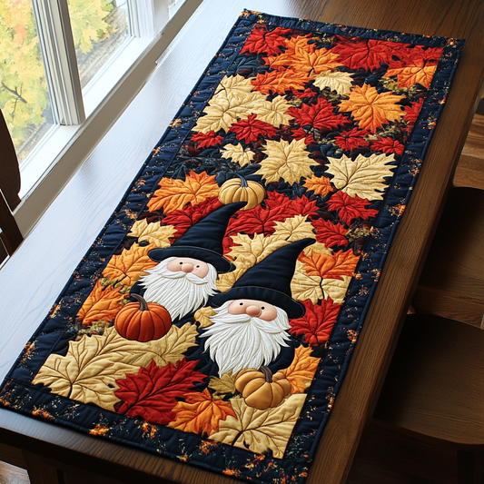 Cozy Gnome Quilted Table Runner NCU0DK9546